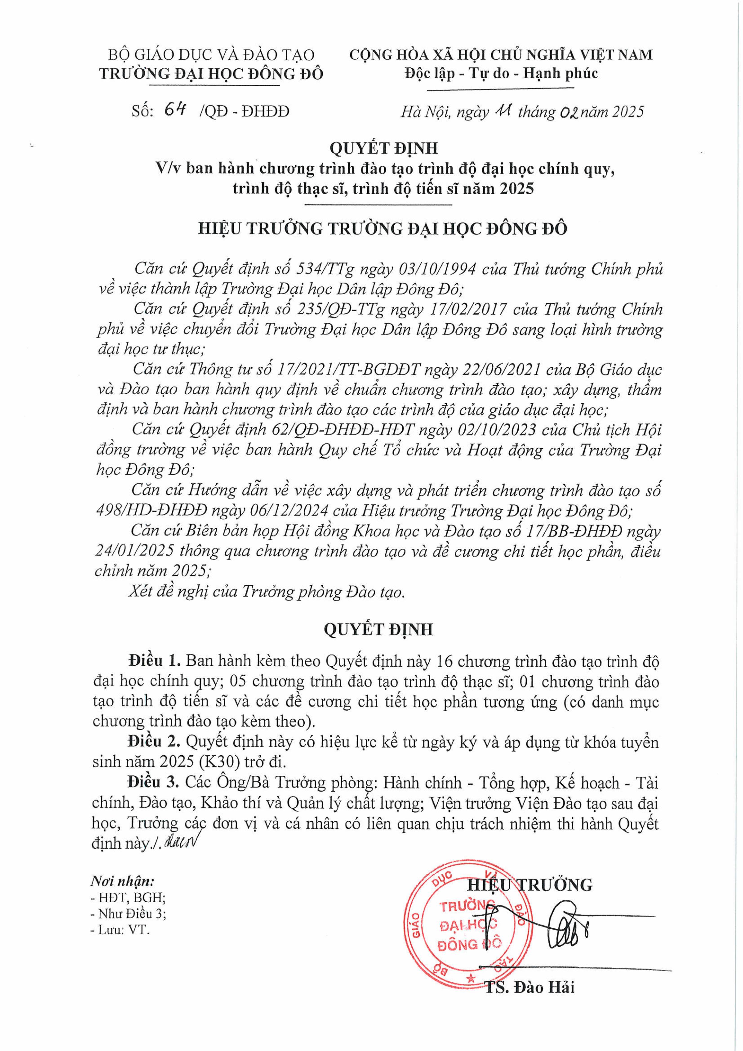 chương trình đào tạo 1